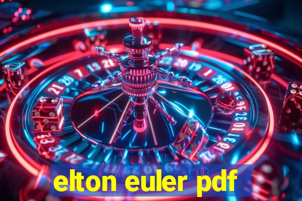 elton euler pdf